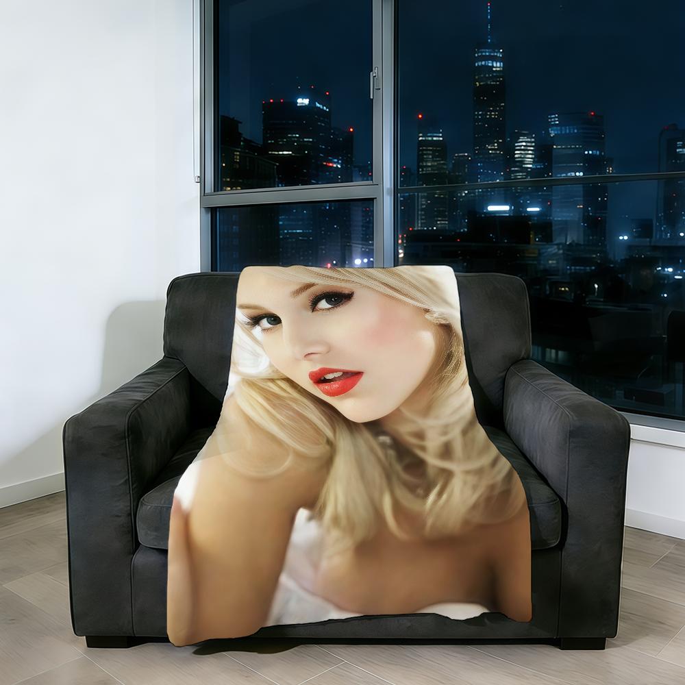 A-Angelique Blanket Super Warm Comfortable Boyer Plush Throw Blanket Child Home Actor Sofa Bedroom Gift