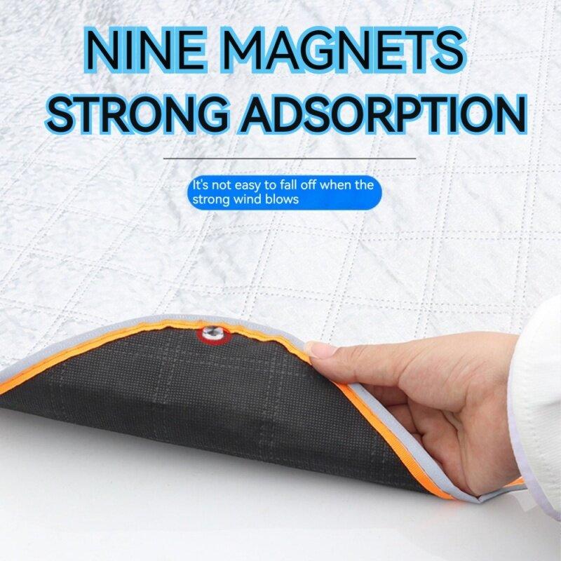 Sunshade Cover Car Windshield Snow Sun Shade Waterproof Protector Automobile Magnetic Cover Car Front Windscreen Cover