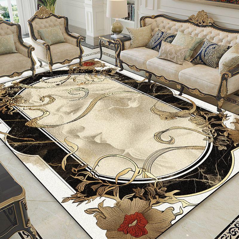 Living Room Decoration Luxury Carpets European Style Abstract Rugs Home Sofa Area Anti-slip Mat Bedroom Cloakroom Corridor Rug