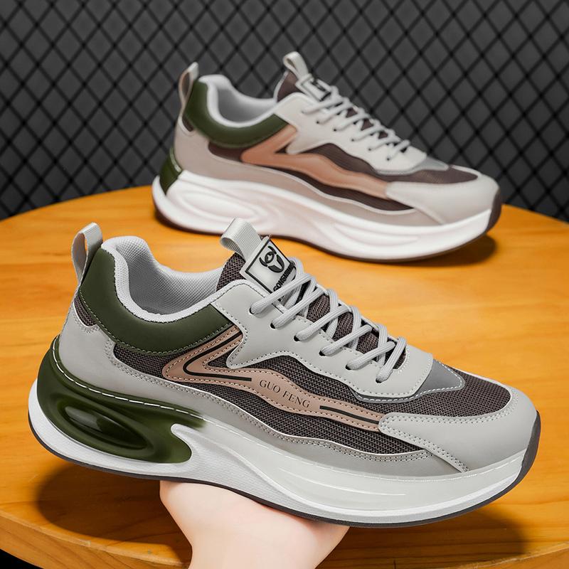 Nowa Moda Męskie Cztery Pory Roku Wygodne Buty na Grubej Podeszwie Studenci Chłopcy Modne Miękka Podeszwa Oddychające Casualowe Sneakersy do Biegania