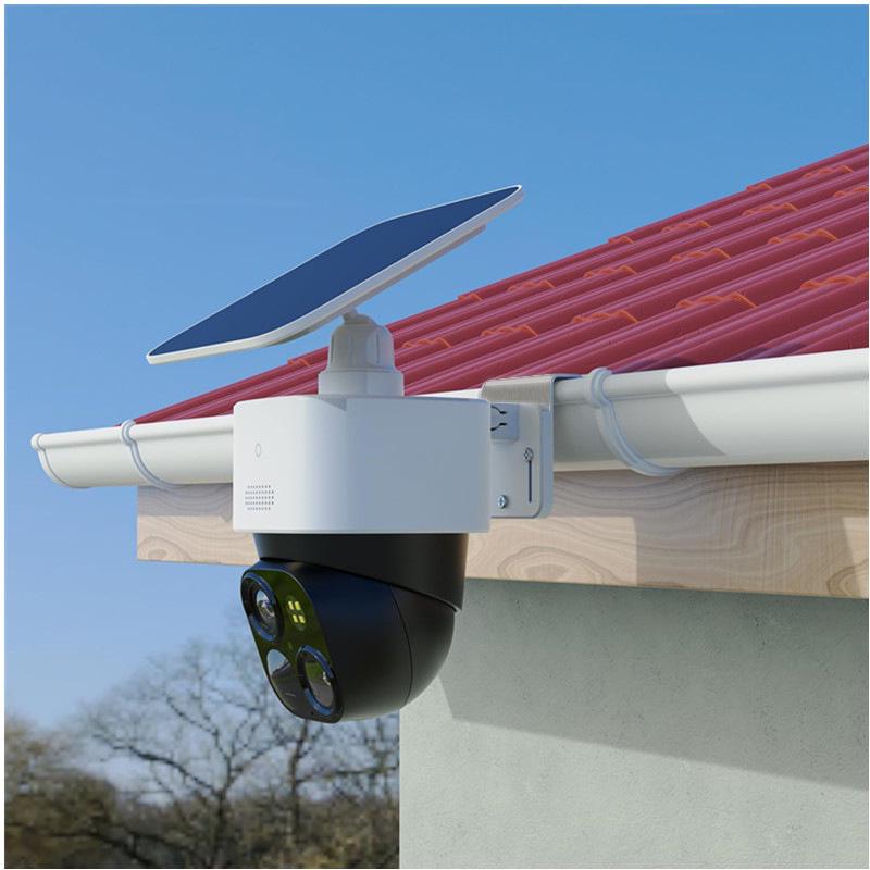 Stainless Steel Solar Camera Gutter Mount for Eufy S340/E30