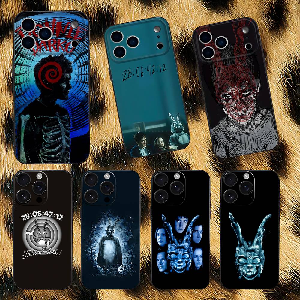 D-Donnie Darko Phone Case For iPhone 17,16,15,14,13,12,11,Pro,XS,Max,XR,Plus,E,SE4,Mini Black Soft Cover