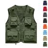 Gilet Leggero Traspirante da Uomo con Tasche Multiple per Lavoro all'Aperto Escursionismo