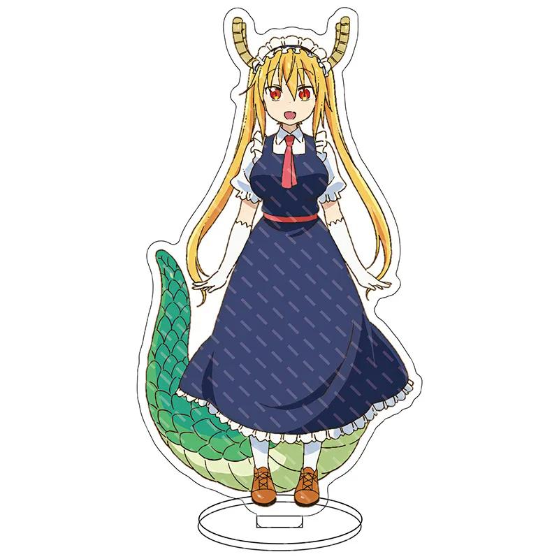 New Anime Acrylic Stand Model Kanna Kamui Tohru Action Figure Plate Holder Toys Gift