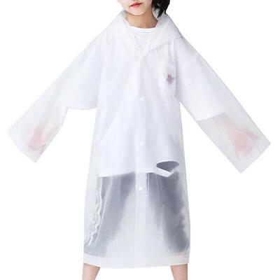 Kids Waterproof Hooded Rain Coat Boys Girls Casual Long Poncho Raincoat Rain Jackets