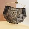 Intimo Donna Senza Cuciture Stampa Leopardo Pizzo Traforato Trasparente Seta di Ghiaccio Triangolo Intimo Vita Bassa