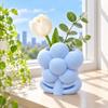 Flower Shaped Pen Cup 3D Printed Storage Holder for Makeup Brushes and Pens, Decorative Minimalist Desk Organizer Floral Organizer, Creative