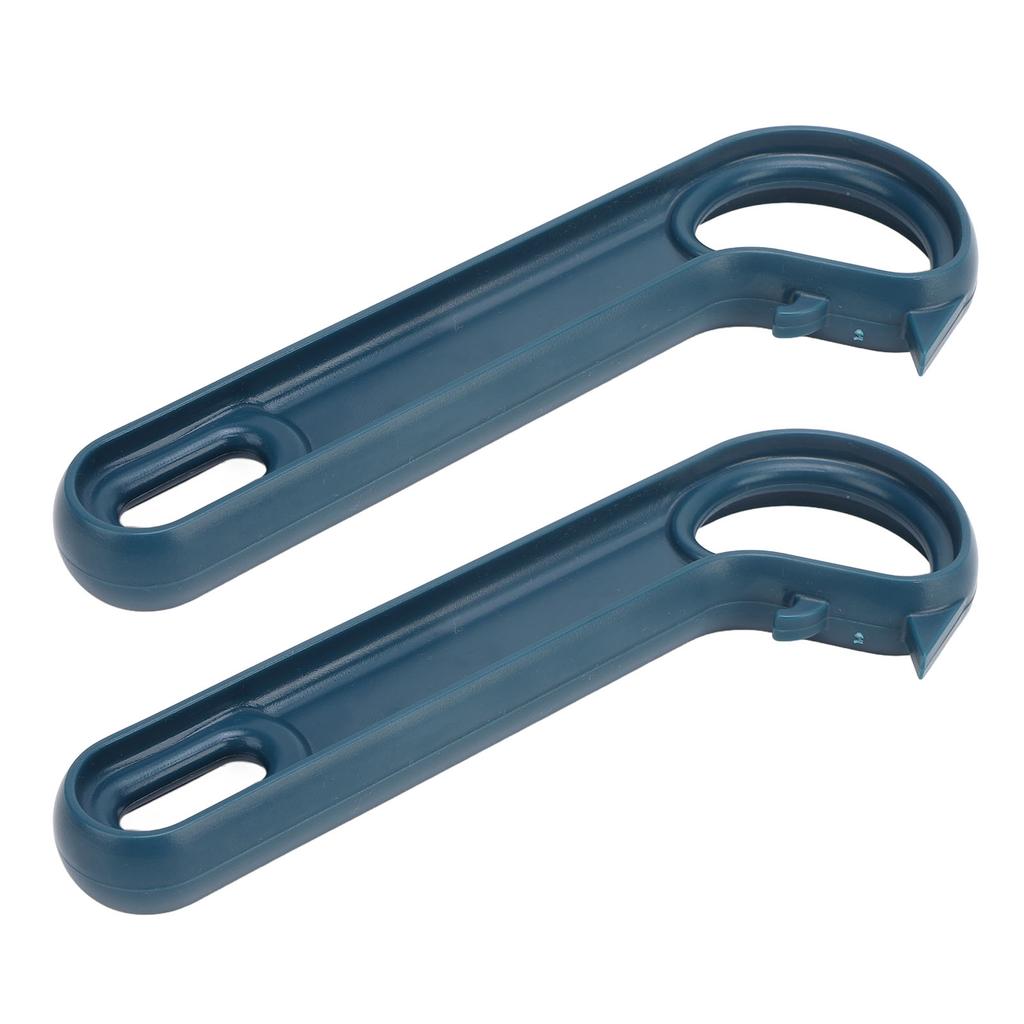 2pcs Easy Open Ring Pull Can Opener Tin Opener Manual Easy Opening for Elderly with Weak Hands Blue