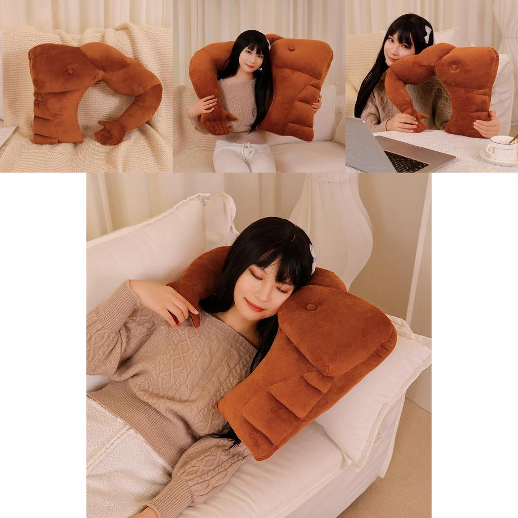 Weiches Plüsch-Freund-Körperkissen mit Armstütze für Geschenk und Komfort