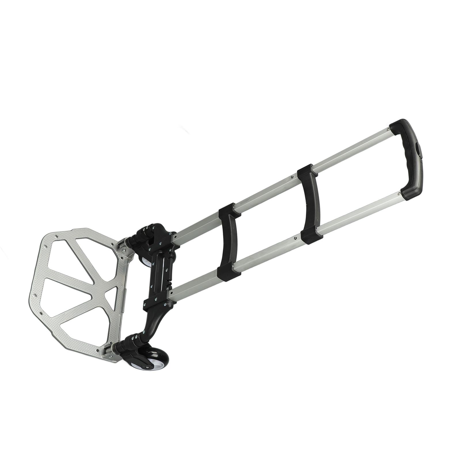 

Ручная тележка из алюминиевого сплава, складная ручная тележка с телескопической ручкой и универсальными колесами для