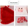 Christmas Doll Knitted Candy Bag Reusable Drawstring Gift Bag Santa Claus Snowman Shape Holiday Party Favor Bag