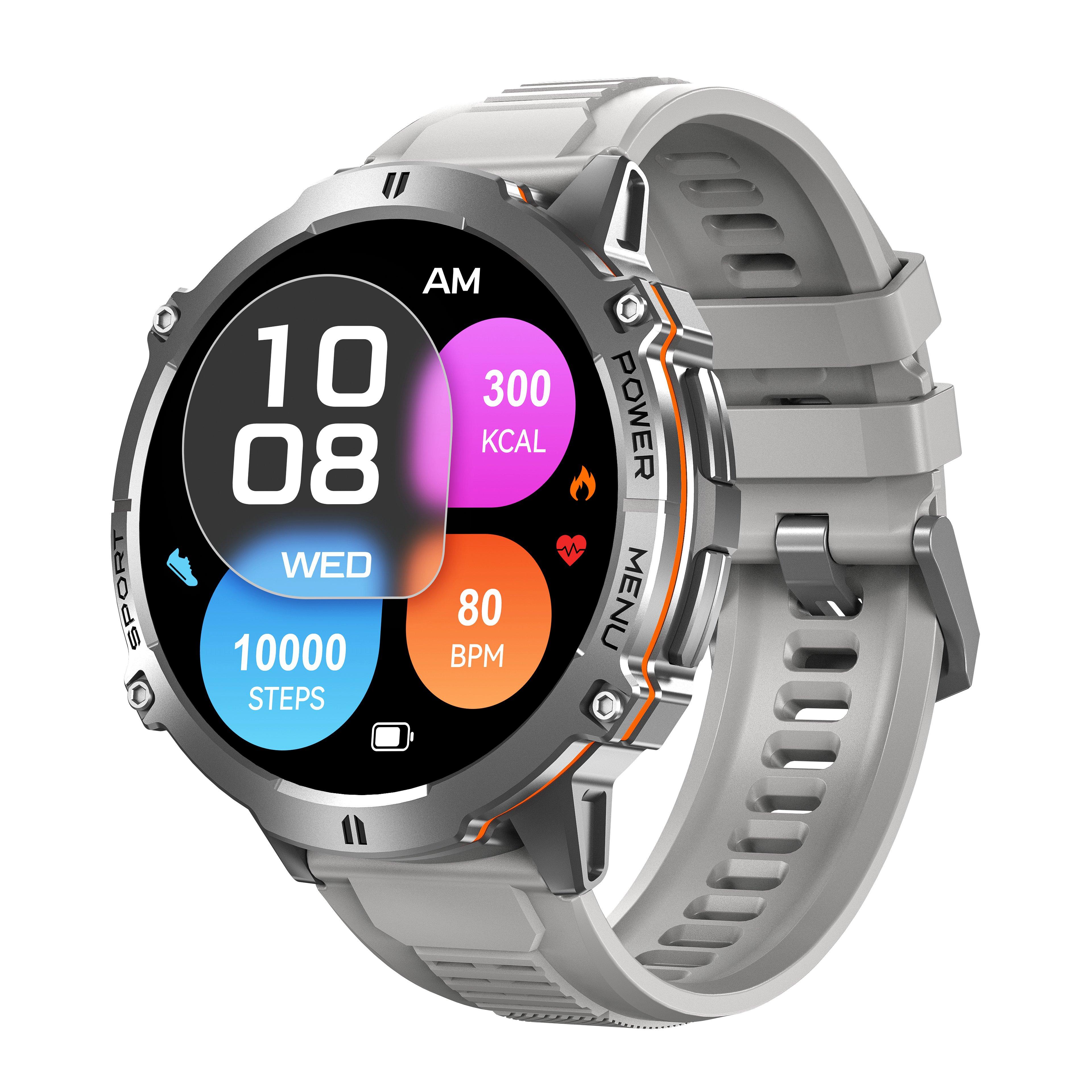 

Смарт-годинник X3 Bluetooth-сумісний Виклик Пульс Моніторинг артеріального тиску кисню в крові Спортивний годинник HD з великим екраном Silver