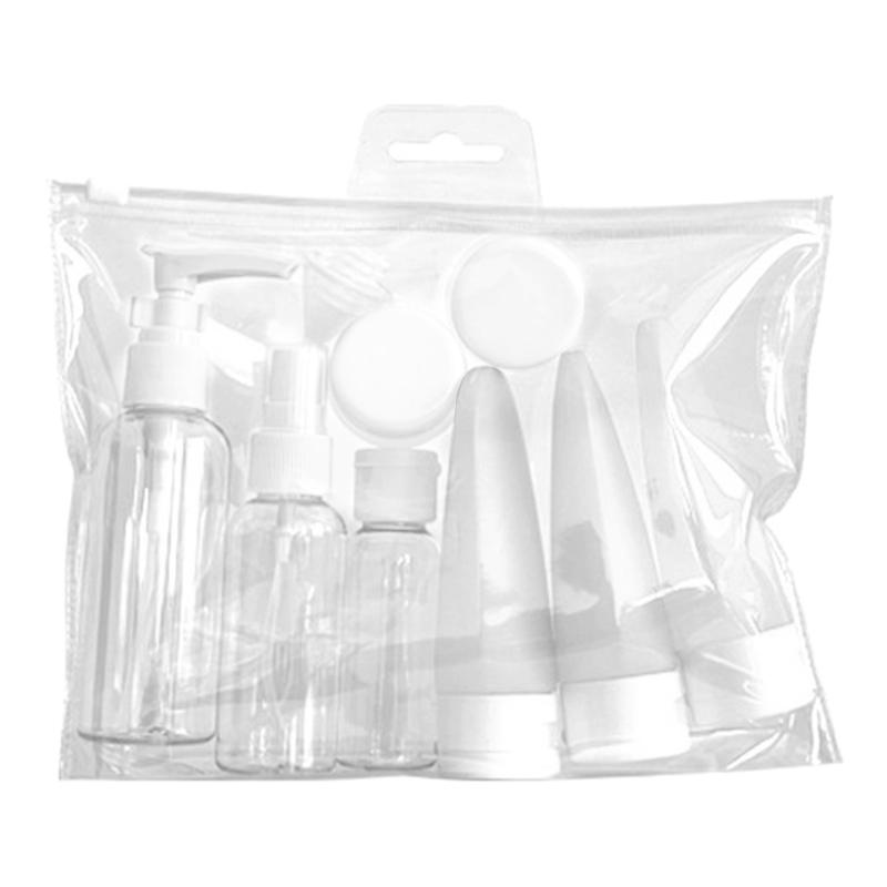 Travel Refillable Bottle Set Spray Lotion Shampoo Shower Gel Tube Bottling Cosmetic Empty Liquid Container Portable Tool