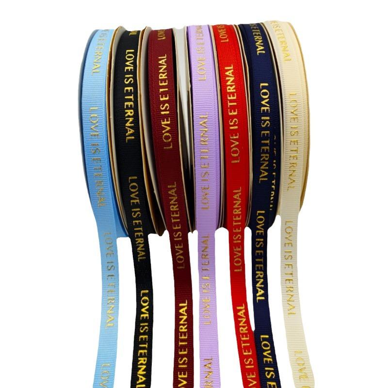 Cinta de Embalaje de Flores Termofijada de Calidad de 1 cm con Letras