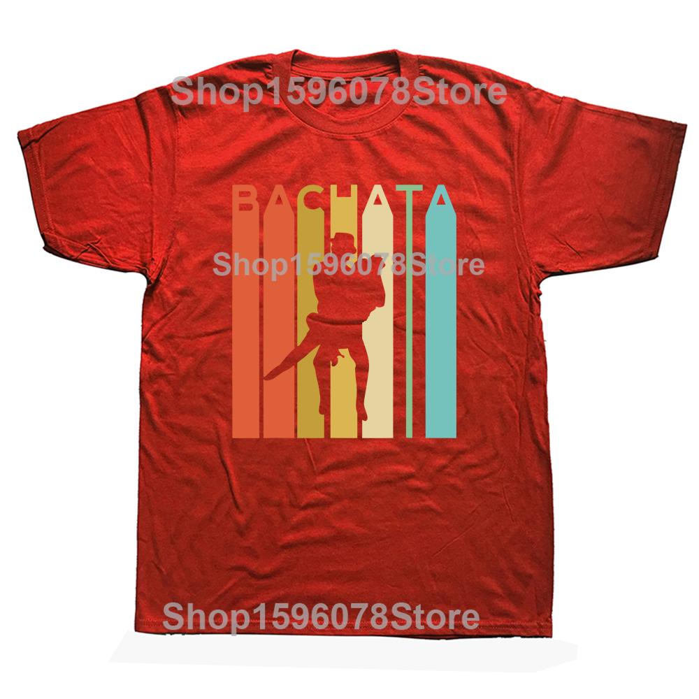 Zábavná Bachata Latina Taneční Párty Salsa Trička Grafická Bavlněná Krátký Rukáv Narozeninové Dárky Letní Styl Tričko Pánské Oblečení