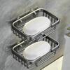 Punch-Free Wall-Mounted Soap Holder, Creative Draining Dish for Bathroom Storage