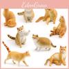 Pvc Cat Cartoon Sculpture With Realistic Form For Home Display Gift Childrens