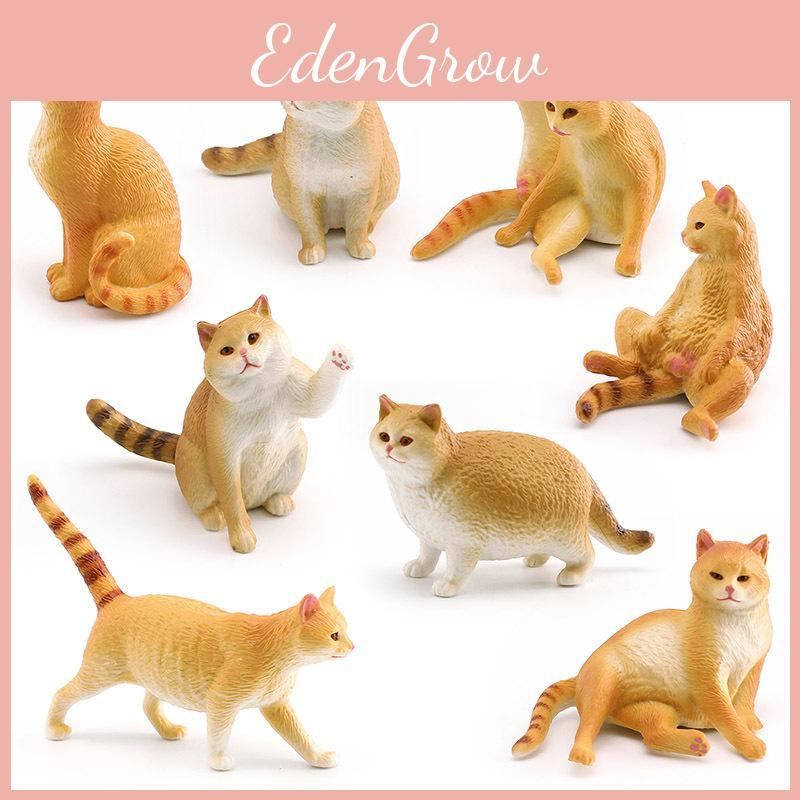 Pvc Cat Cartoon Sculpture With Realistic Form For Home Display Gift Childrens