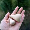 2 Stück Wassertropfen DIY Buchenholz-Ornament Rohling Unfertige Basteldekoration Kreatives Malprojekt Handgefertigte Holzdekoration