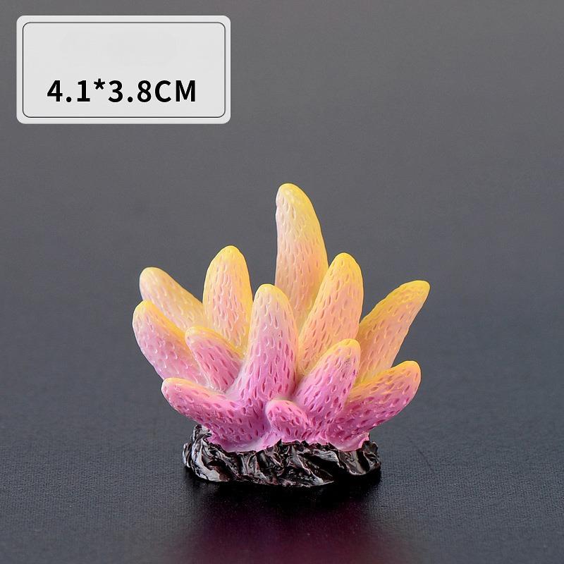 Simulated Resin Coral Aquarium Fish Tank Small Ornaments Mini Gift Decorations Starfish Ornaments