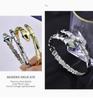 Goldene Schuppen Schlangenform Offener Federarmreif - Damen Trendiger High-End Armreif