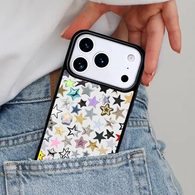 Stars Phone Case for iPhone 17ProMax 12 13 14 15 16e 17 Pro Max Plus Air Cover