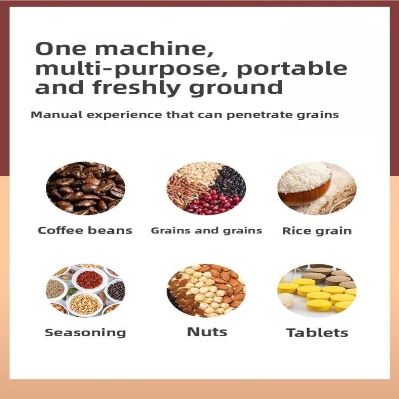 Vintage Manual Coffee Grinder with Drawers,anti Slip Base,adjustable Coarse and Fine Particle Size,used for Home Use and Travel