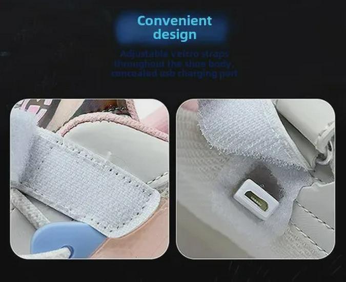 Girls' Four-Wheeled Roller Skating Shoes with Invisible Wheels