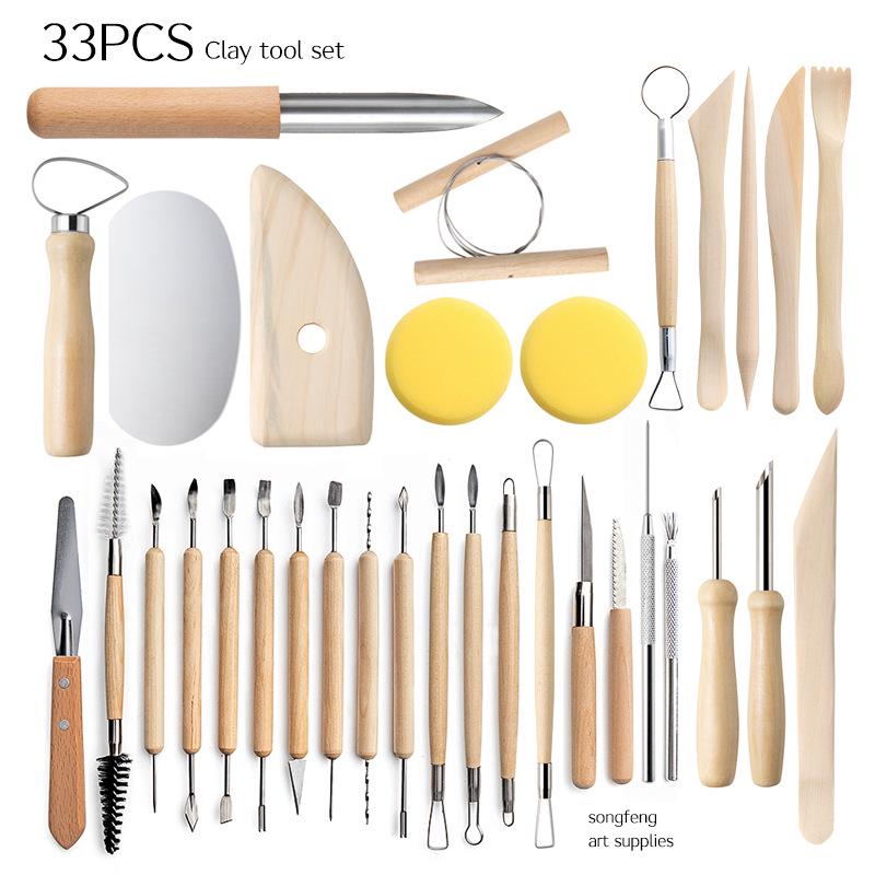 25-Piece Cross-Border Pottery and Polymer Clay Sculpting Tools Set