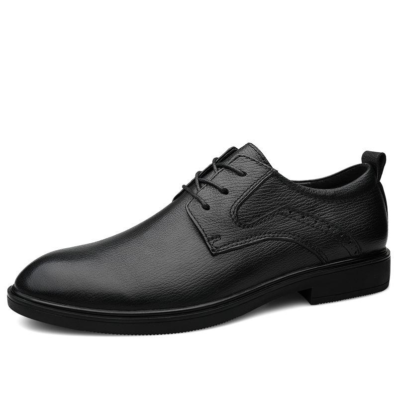 Men s 6CM Height-Increasing Leather Business Casual Shoes Size 38