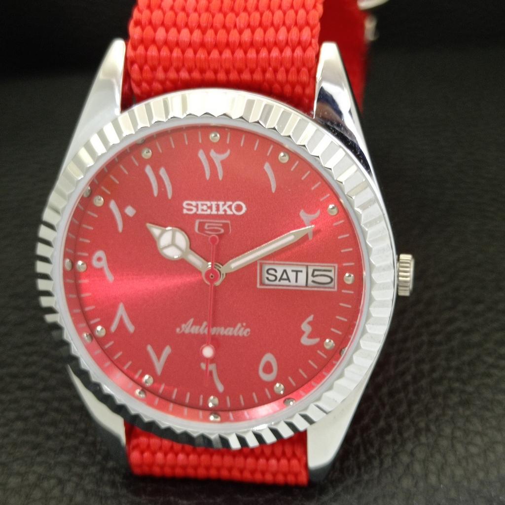AUTOMATIC VINTAGE REFURBISHED SEIKO 5 JAPAN 6309A MENS ARABIC WATCH a441494-5