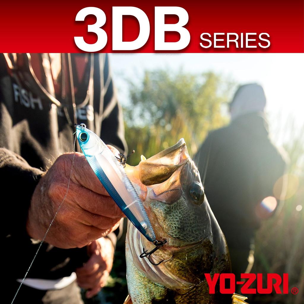 Bass Lure 3DB Crank MR Floating 60mm Green Back Chartreuse YO-ZURI 1.5 Color