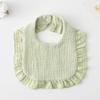Ruffle Baby Drool Bibs: Pure Cotton Printed Lace Bibs