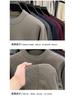 Men's Wool Knit Sweater with Fleece Lining - Thickened, Round Neck, Loose Casual Style, Warm Layer