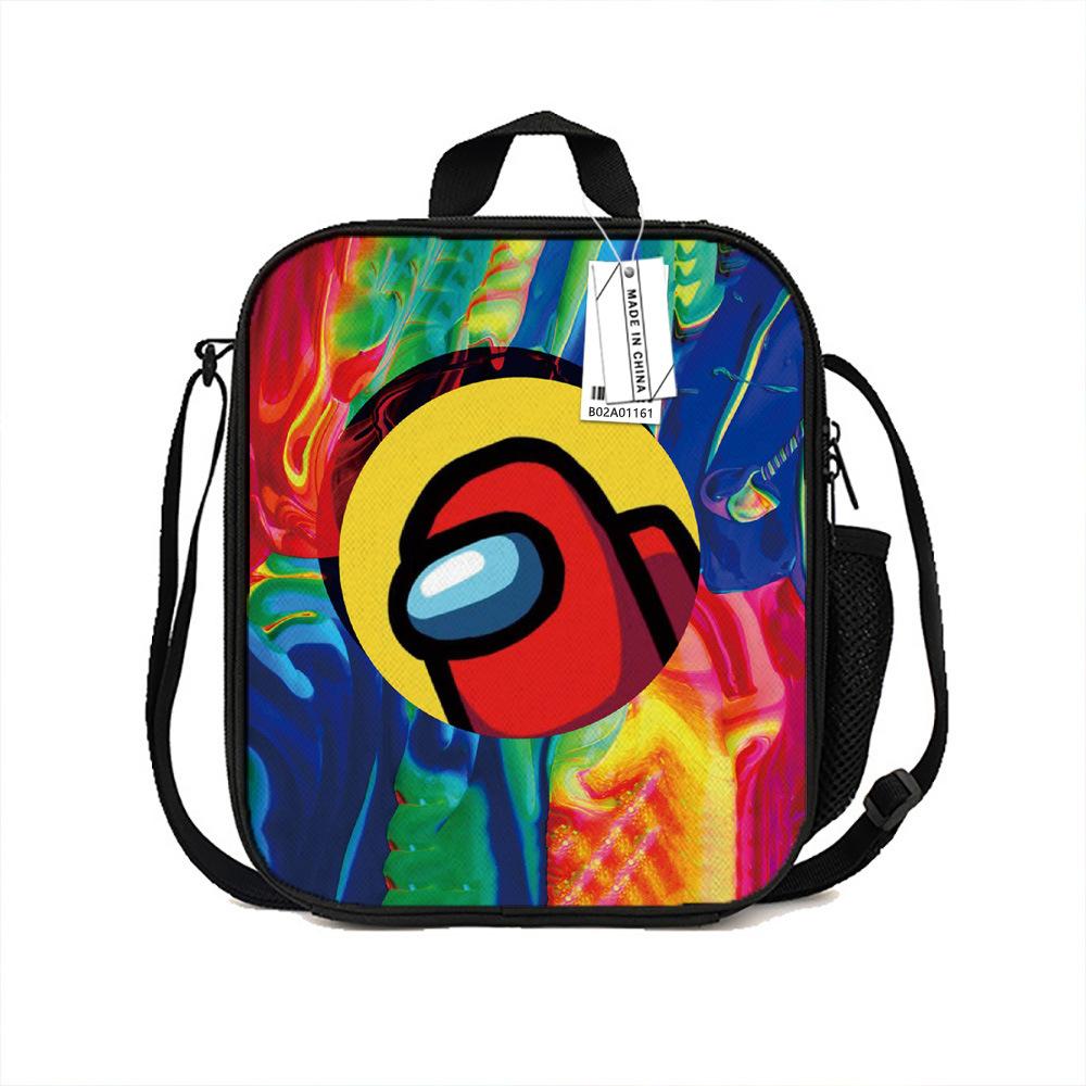 Among Us Printed Portable Lunch Bag Primary And Secondary School Bento Bag Cartoon Insulation Bag Ice Pack New