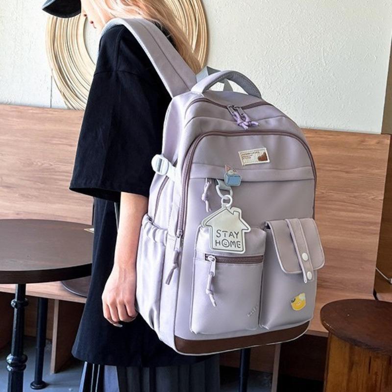 High value college style fresh and sweet backpack junior high school students lightweight large capacity backpack