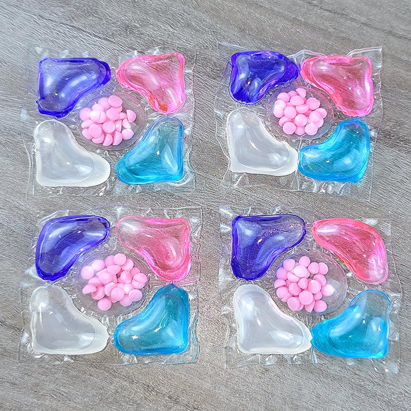 Confezione da 50 Pods per Bucato a Cinque Scomparti: Profumo a Lunga Durata, Ammorbidente, Rimozione Macchie, Perle Bucato 5-in-1
