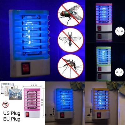 Led Socket Electric Mosquito Killing Repeller Lamp Fly Bug Insect Trap Killer Zapper Home Living Indoor Mosquito Repellent Night Lamp Lights