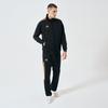 adidas Striped Color Block Logo Stand Collar Long Sleeve Straight Leg Pants Casual Sports Suit Unisex Suit Black Gold TR90JT-BG+TR90PT-BG