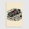 Classic Sports Car Knolling 911/930 Car Model Metal Poster Sign Club Custom Indoor Wall Decor Tin Sign Room Decor Home Decor