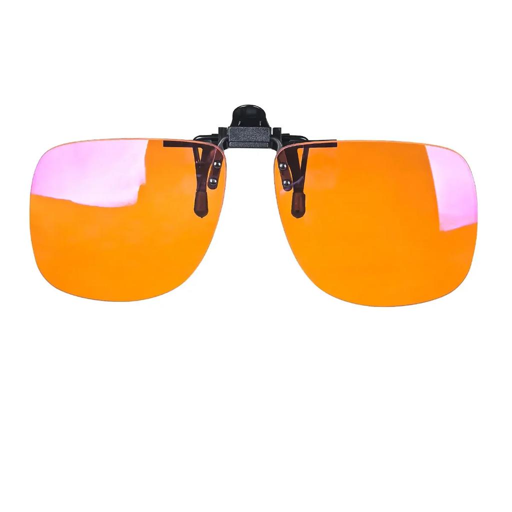 Red Lens Clip On Better Sleep Clipon  Black Polarized Sunglasses Clip On Big Size Square Shape Orange Lens Yellow Driving Lenses