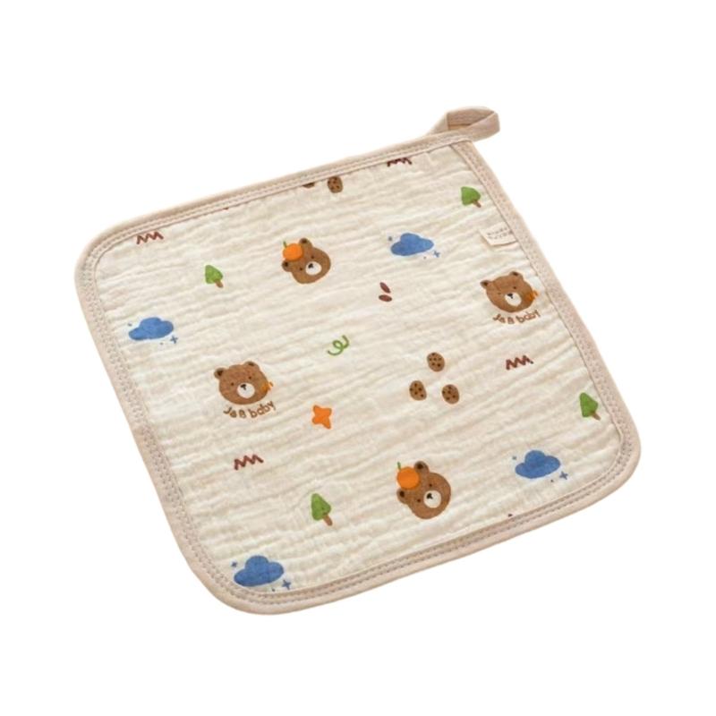 Cotton Drooling Bib Mouth Cloth For Baby Gentle On Skin Machine Washable Saliva Towel Newborns Feeding Accessories