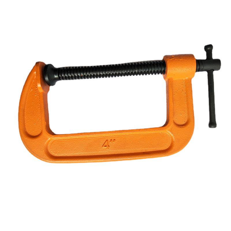 Woodworking G-Type Flat Nose Clamp with Non-Slip Grip, Available in 3-8 inch Sizes