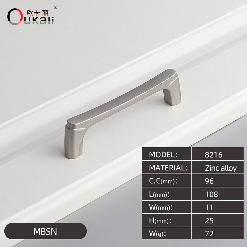 Oukali 96mm Zinc Alloy Push Pull Handles New Release Cabinet Drawer Kitchen Hardware Wardrobe Bedroom Bathroom Living Room