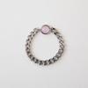 MERRYMOTIVE Babypink crystal pendant chain ring
