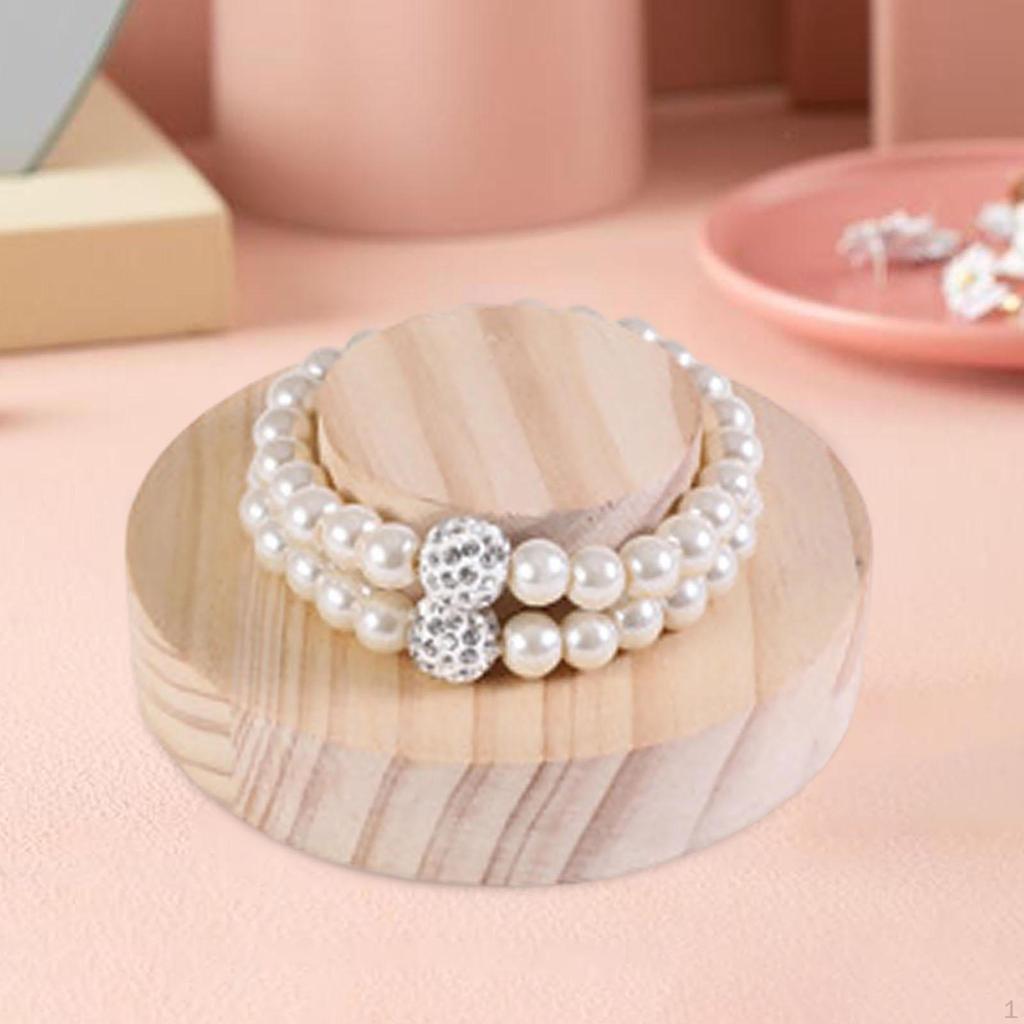 Wooden Bracelet Display Stand, Jewelry Stand ,Beading Tray, Bead String Watch Holder Bangle