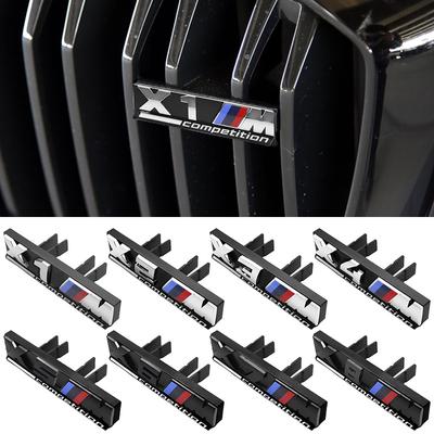 For BMW M M2 X3 M4 X5M M6 M7 F48 G01 E84 E83 F39 F10 F30 3D ABS M Logo Car Front Grille Badge Sticker Auto Badge Accessories Tc2