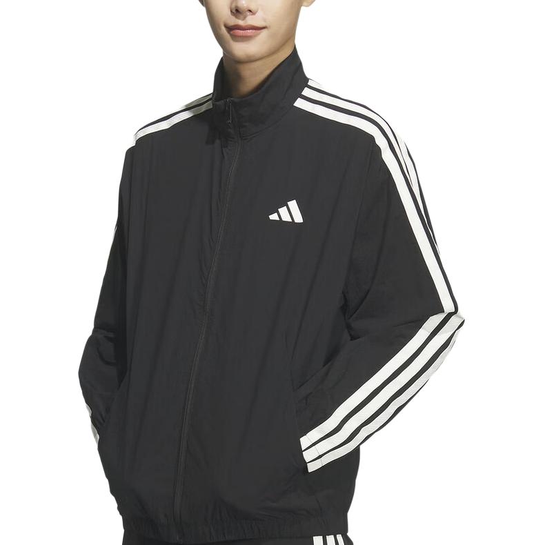 adidas Originals Jackets Men's Black Stand Collar Moderate Other KR2520