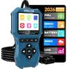 OBD2 Scanner Diagnostic Tool, Check Engine Light Car Code Reader with Reset, Battery Tester, Live Data, Freeze Frame, I/M Readiness, Car Scanner