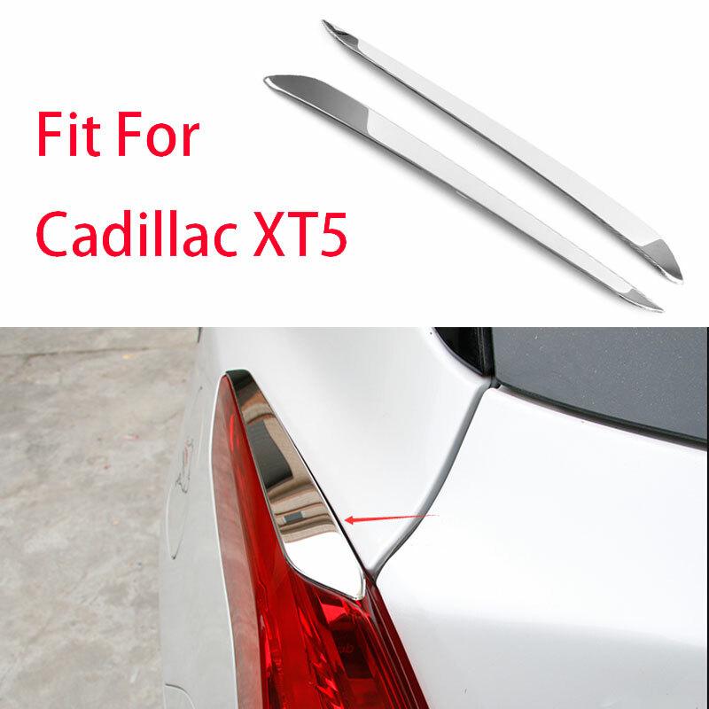 Fit For 2016- Cadillac XT5 Chrome Steel Car Rear Tail Light Lamp Strip Trim